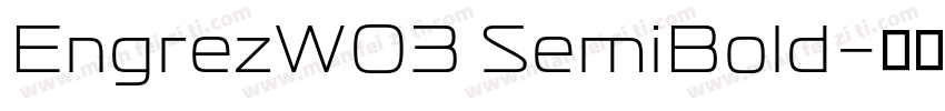 EngrezW03 SemiBold字体转换